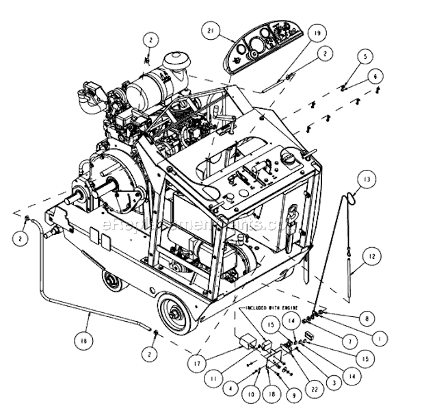 Page B Diagram and Parts List for MK-6026KBG  MK Diamond Concrete Saw